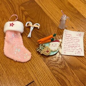 American Girl Pink Sequin Stocking Set
